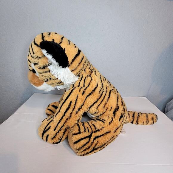 Gitzy Tiger Cub Plush Soft Stuffed Animal 14" Inches Orange Black White Jungle - Picture 4 of 12